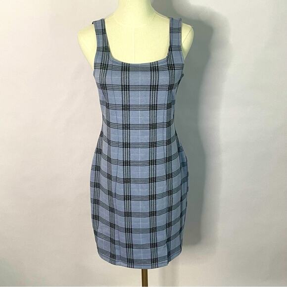 Popular Basics Dresses & Skirts - Popular Basic blue plaid 90s Y2K Clueless womens dress Size XL preppy academia